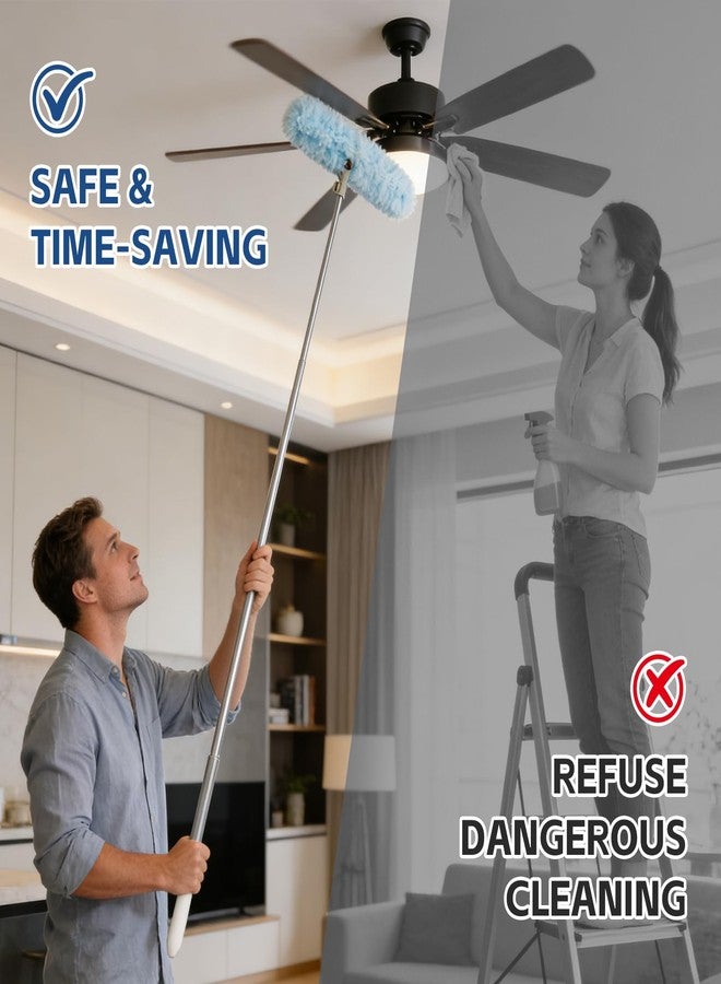 BEVAUEG 6 ft Duster Extended Handle with 20 Pcs Duster Refill, Duster with Extension Pole, Heavy Duty Duster Refills Kit for Ceiling Fan Blades, Cleaning, Dusting, Furniture, Blind, Hard-to-Reach Areas - Image 4